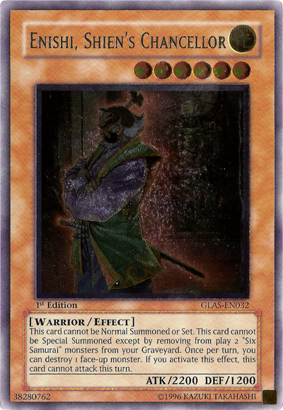 Enishi, Shien's Chancellor [GLAS-EN032] Ultimate Rare | Clutch Gaming