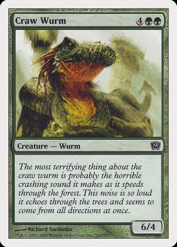 Craw Wurm [Ninth Edition] | Clutch Gaming