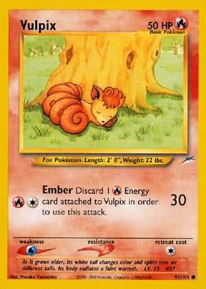 Vulpix (91/105) [Neo Destiny Unlimited] | Clutch Gaming