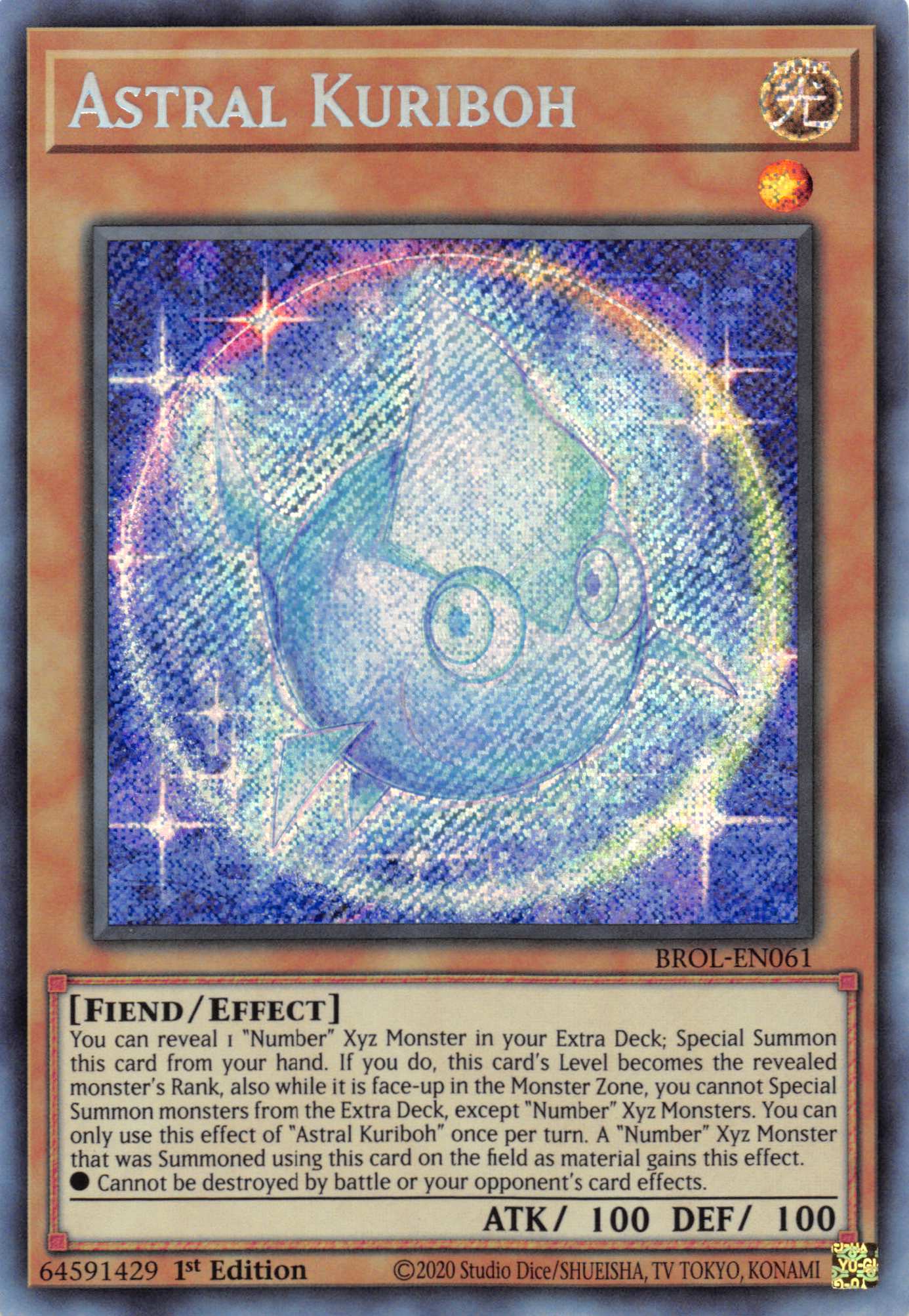 Astral Kuriboh [BROL-EN061] Secret Rare | Clutch Gaming