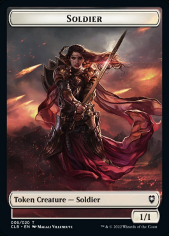 Soldier Token [Commander Legends: Battle for Baldur's Gate Tokens] | Clutch Gaming