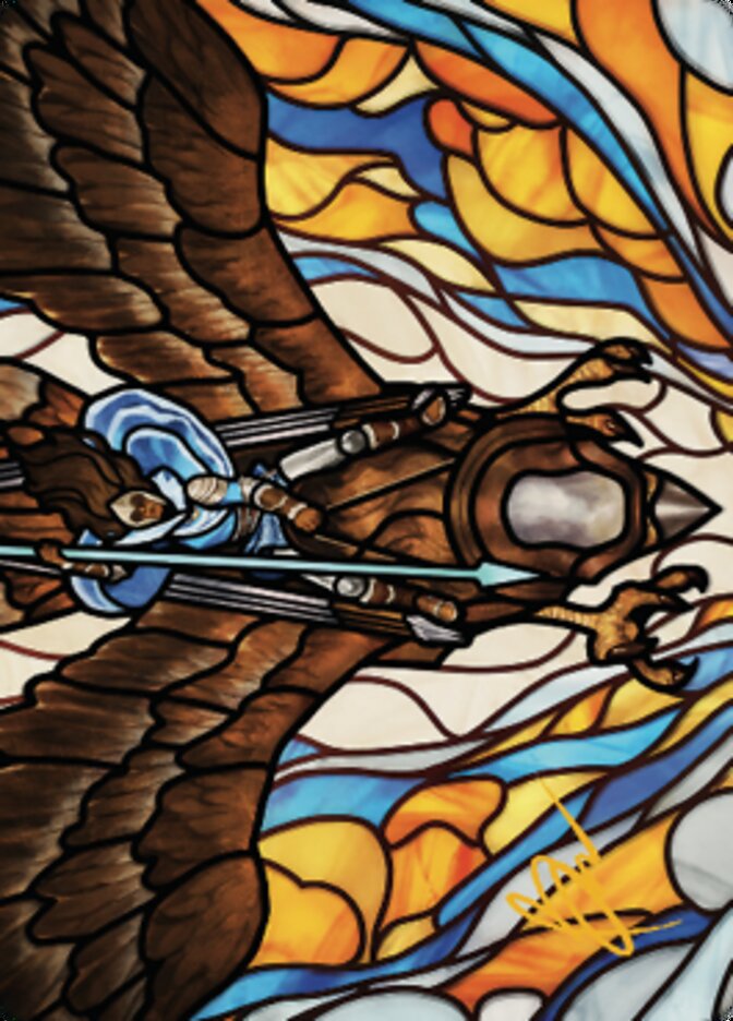Tura Kennerud, Skyknight Art Card (Gold-Stamped Signature) [Dominaria United Art Series] | Clutch Gaming