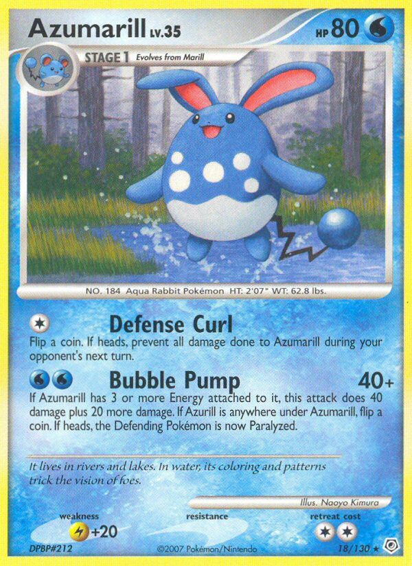 Azumarill (18/130) [Diamond & Pearl: Base Set] | Clutch Gaming