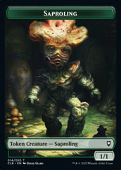 Treasure // Saproling Double-Sided Token [Commander Legends: Battle for Baldur's Gate Tokens] | Clutch Gaming