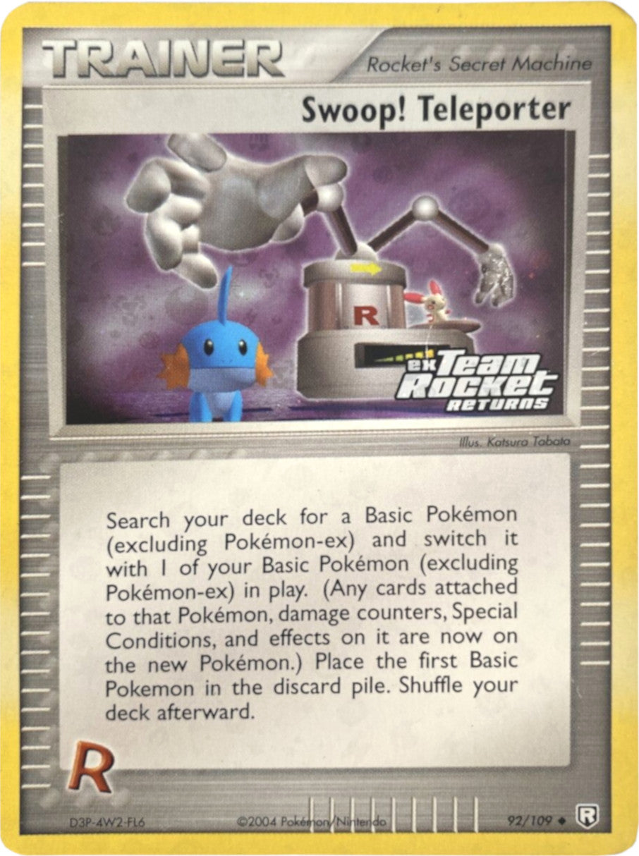 Swoop! Teleporter (92/109) (Stamped) [EX: Team Rocket Returns] | Clutch Gaming