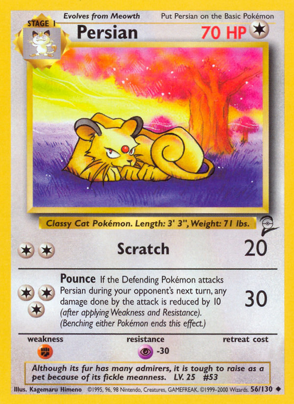 Persian (56/130) [Base Set 2] | Clutch Gaming