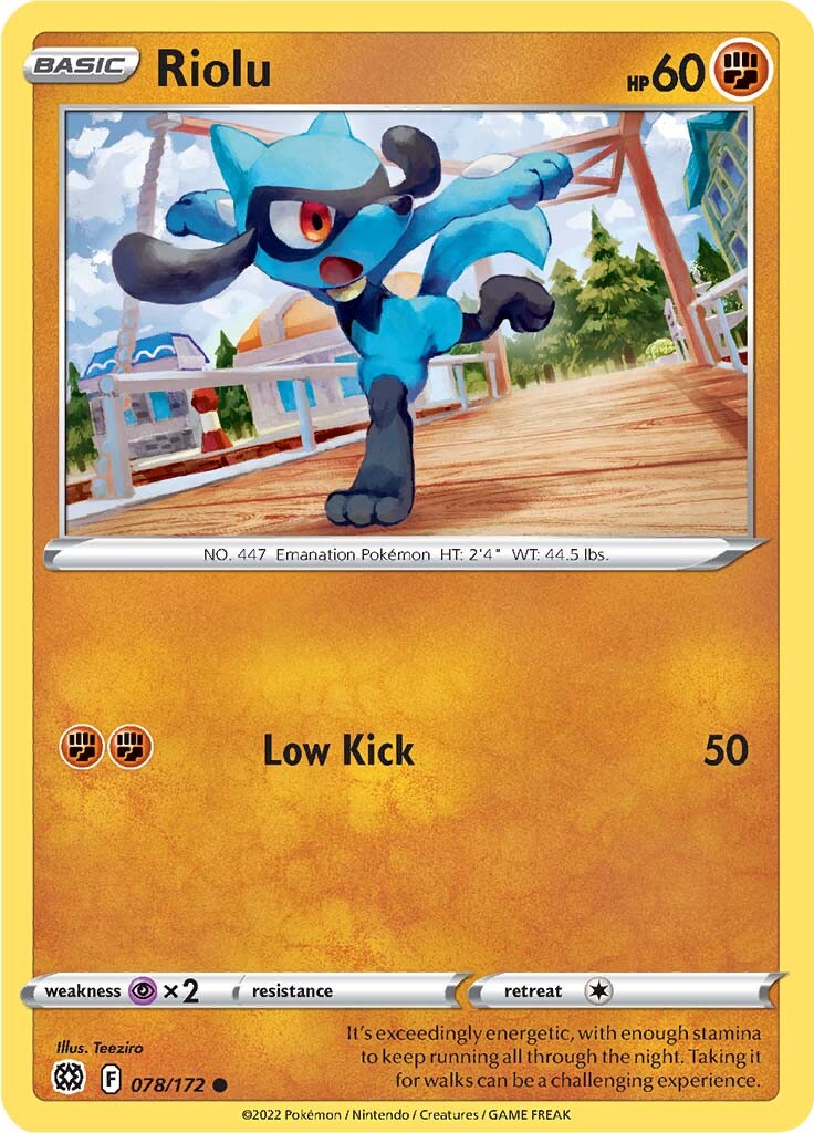 Riolu (078/172) [Sword & Shield: Brilliant Stars] | Clutch Gaming