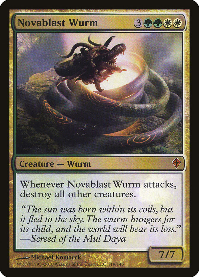 Novablast Wurm [Worldwake] | Clutch Gaming