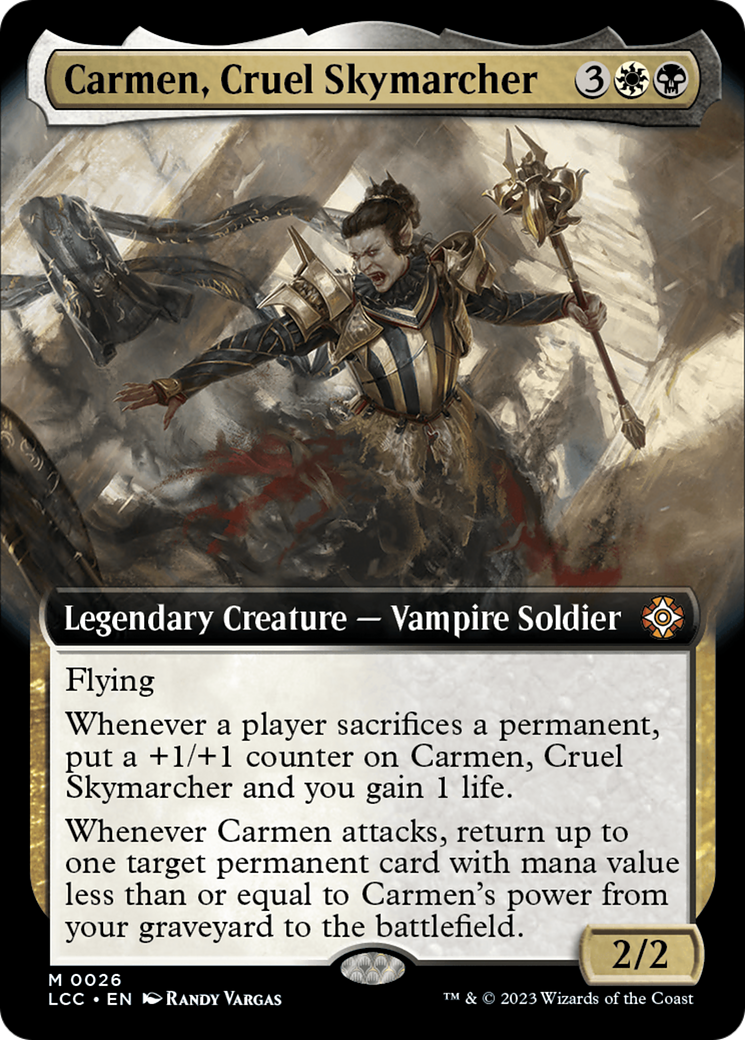 Carmen, Cruel Skymarcher (Extended Art) [The Lost Caverns of Ixalan Commander] | Clutch Gaming