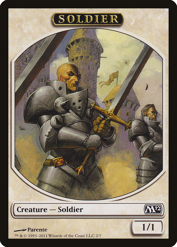 Soldier Token [Magic 2012 Tokens] | Clutch Gaming