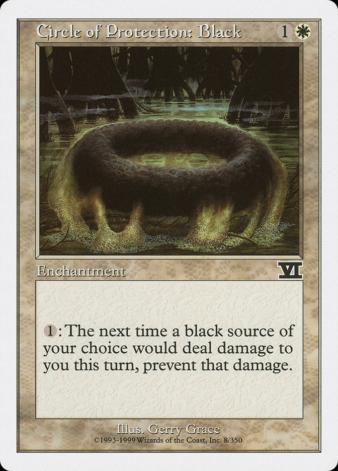 Circle of Protection: Black [Classic Sixth Edition] | Clutch Gaming