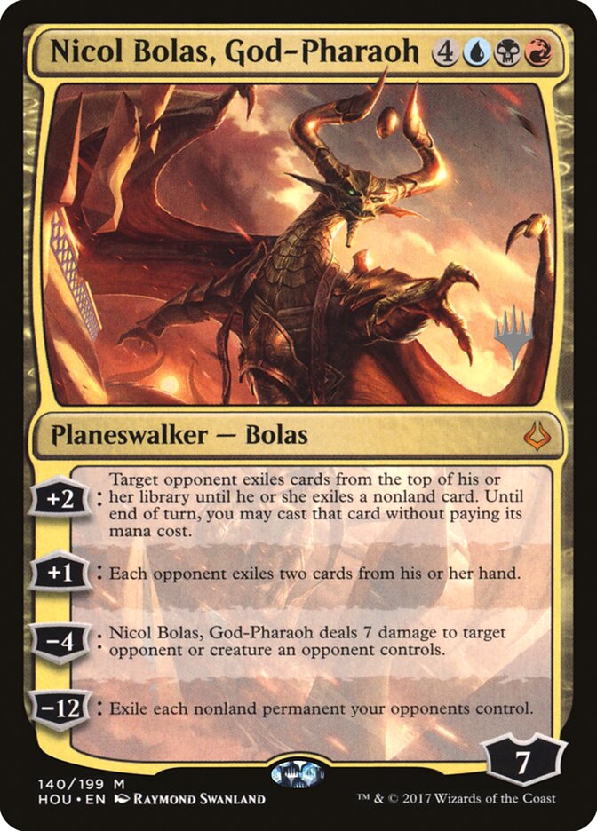 Nicol Bolas, God-Pharaoh (Promo Pack) [Hour of Devastation Promos] | Clutch Gaming