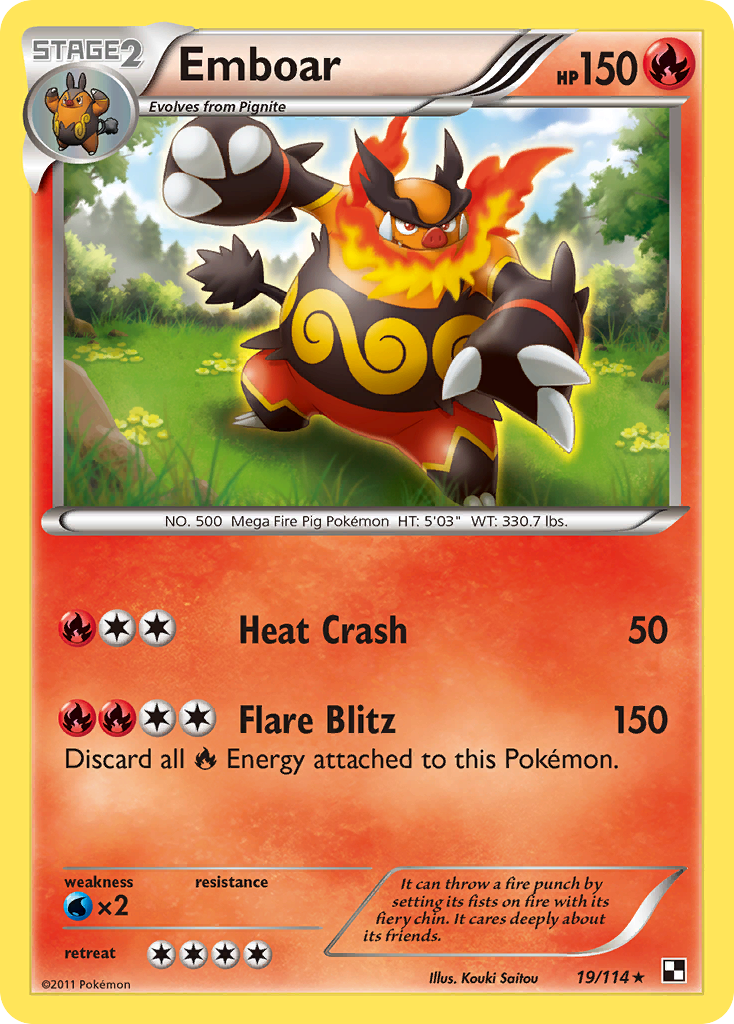 Emboar (19/114) [Black & White: Base Set] | Clutch Gaming