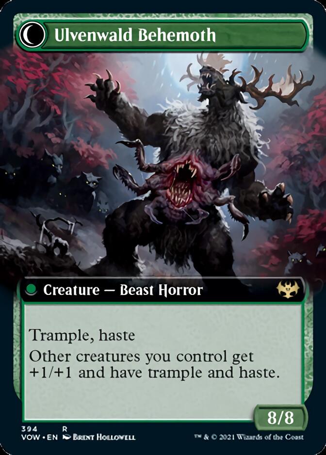 Ulvenwald Oddity // Ulvenwald Behemoth (Extended Art) [Innistrad: Crimson Vow] | Clutch Gaming