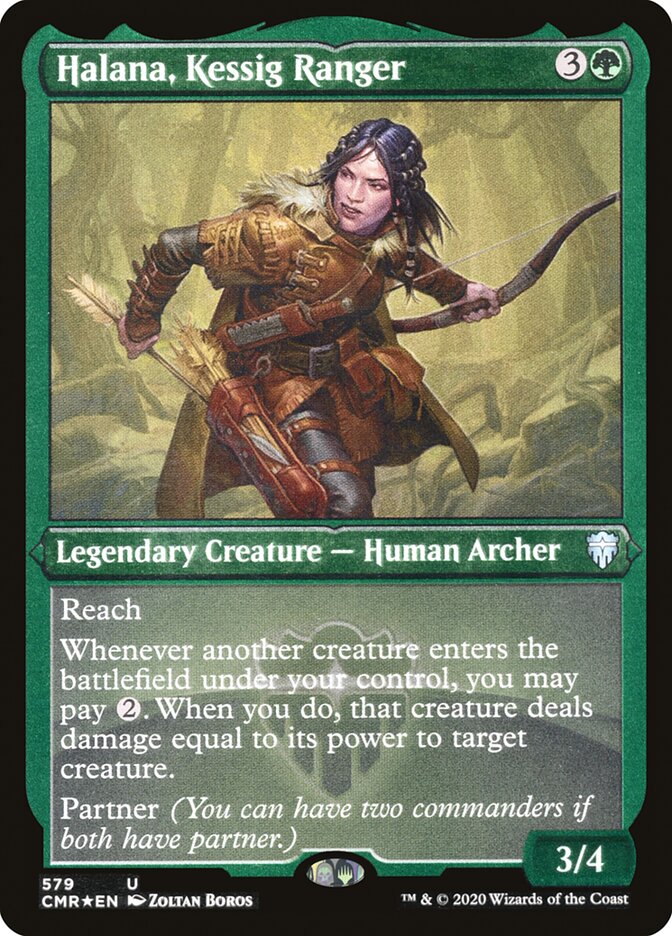 Halana, Kessig Ranger (Foil Etched) [Commander Legends] | Clutch Gaming