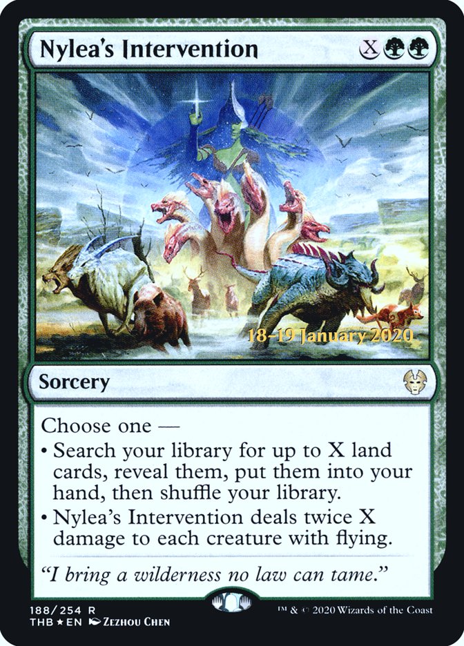 Nylea's Intervention [Theros Beyond Death Prerelease Promos] | Clutch Gaming