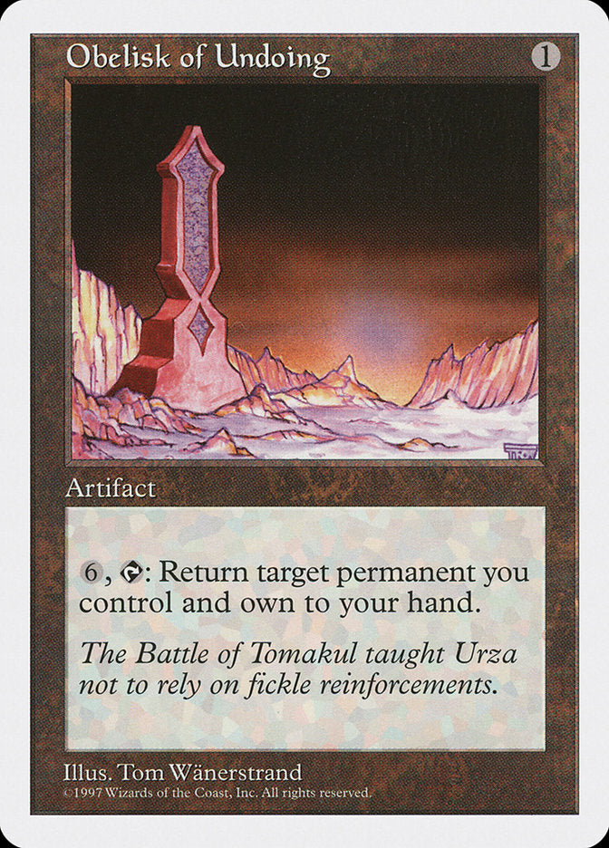 Obelisk of Undoing [Fifth Edition] | Clutch Gaming