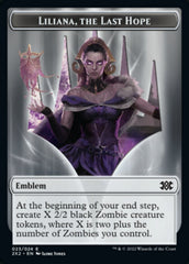 Liliana, the Last Hope Emblem // Spirit (002) Double-Sided Token [Double Masters 2022 Tokens] | Clutch Gaming