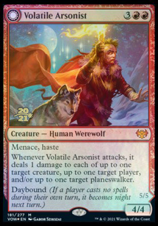 Volatile Arsonist // Dire-Strain Anarchist [Innistrad: Crimson Vow Prerelease Promos] | Clutch Gaming