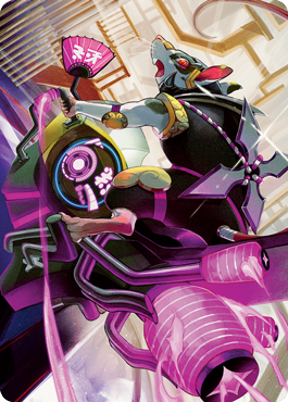 Nashi, Moon Sage's Scion Art Card [Kamigawa: Neon Dynasty Art Series] | Clutch Gaming