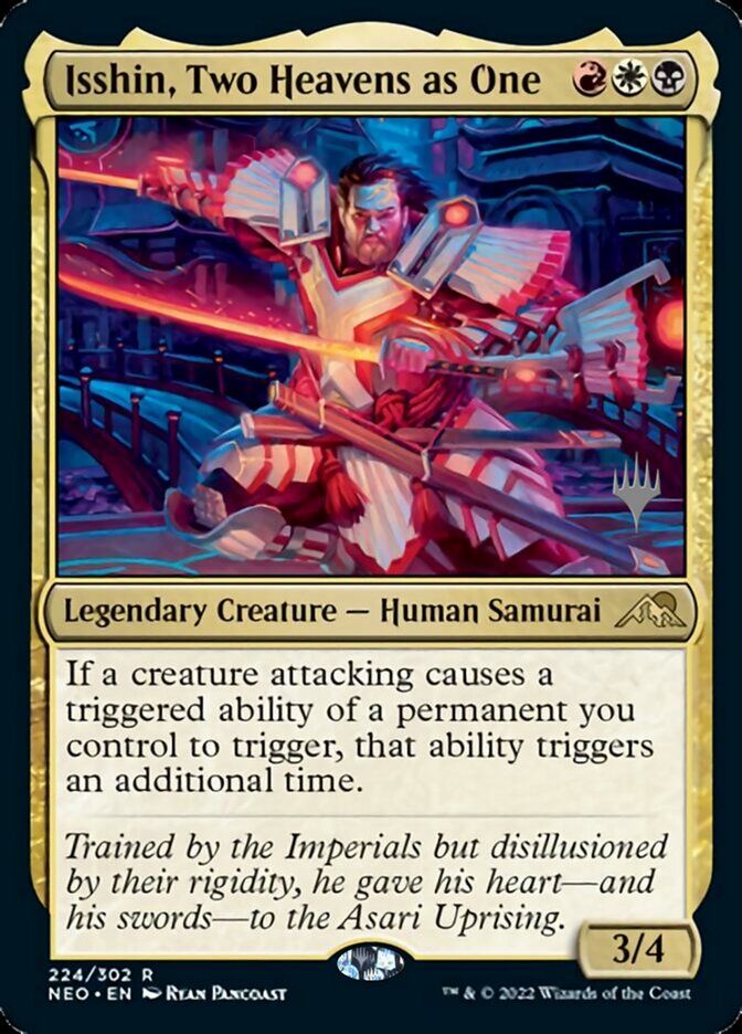 Isshin, Two Heavens as One (Promo Pack) [Kamigawa: Neon Dynasty Promos] | Clutch Gaming