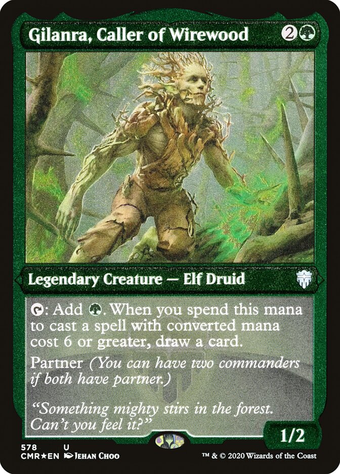 Gilanra, Caller of Wirewood (Etched) [Commander Legends] | Clutch Gaming