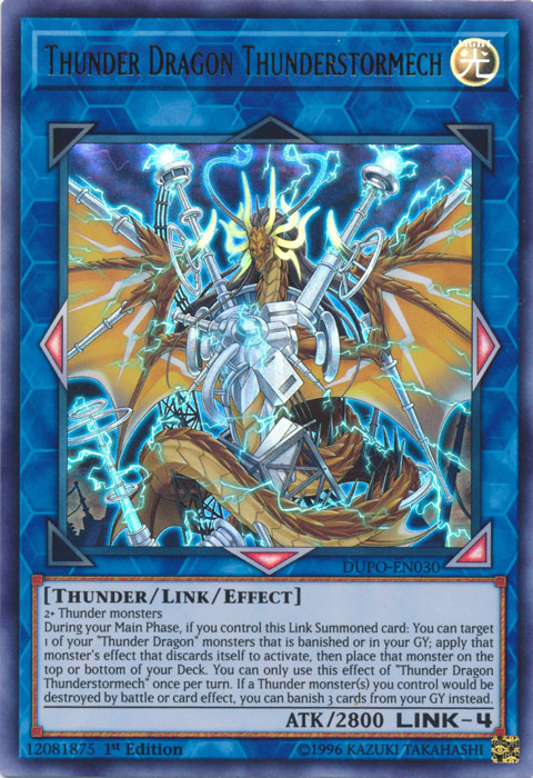 Thunder Dragon Thunderstormech [DUPO-EN030] Ultra Rare | Clutch Gaming