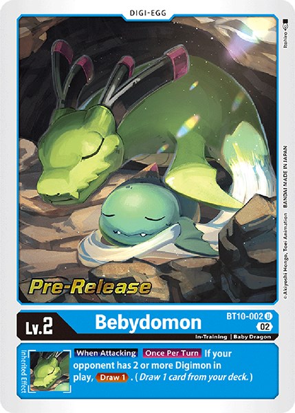 Bebydomon [BT10-002] [Xros Encounter Pre-Release Cards] | Clutch Gaming