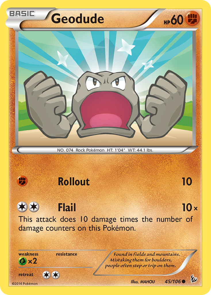 Geodude (45/106) [XY: Flashfire] | Clutch Gaming