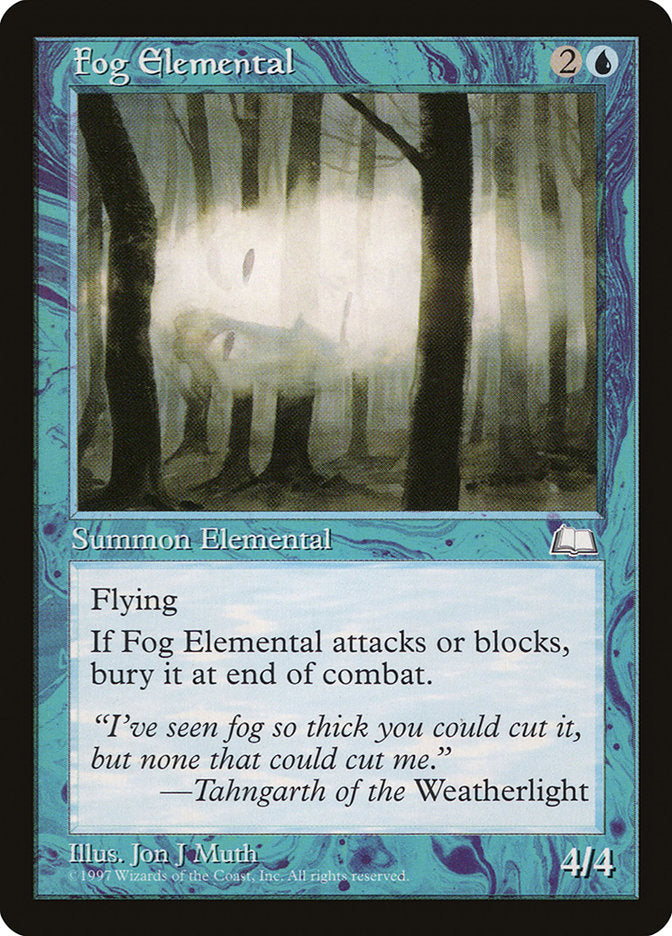 Fog Elemental [Weatherlight] | Clutch Gaming