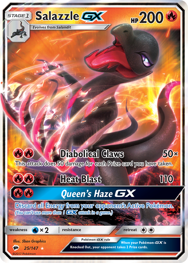 Salazzle GX (25/147) [Sun & Moon: Burning Shadows] | Clutch Gaming