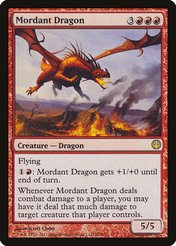 Mordant Dragon [Duel Decks: Knights vs. Dragons] | Clutch Gaming