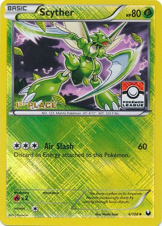 Scyther (4/108) (League Promo 1st Place) [Black & White: Dark Explorers] | Clutch Gaming