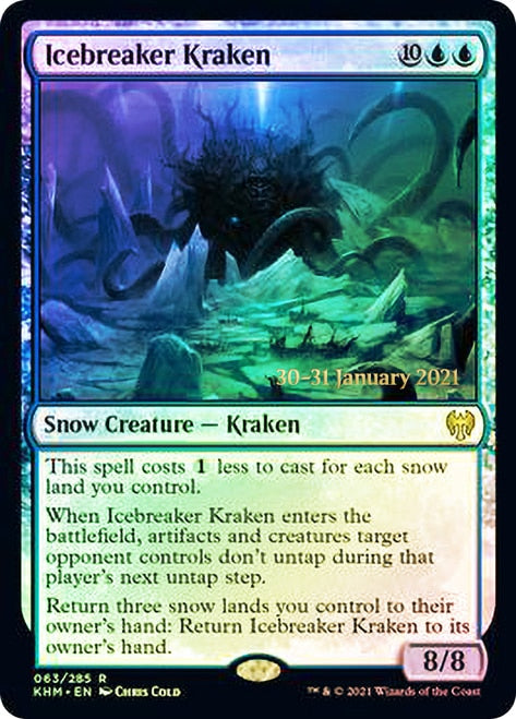 Icebreaker Kraken [Kaldheim Prerelease Promos] | Clutch Gaming