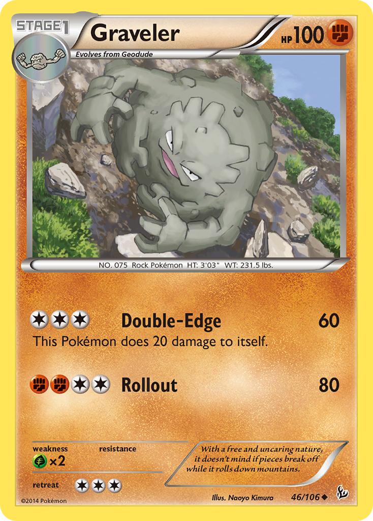 Graveler (46/106) [XY: Flashfire] | Clutch Gaming