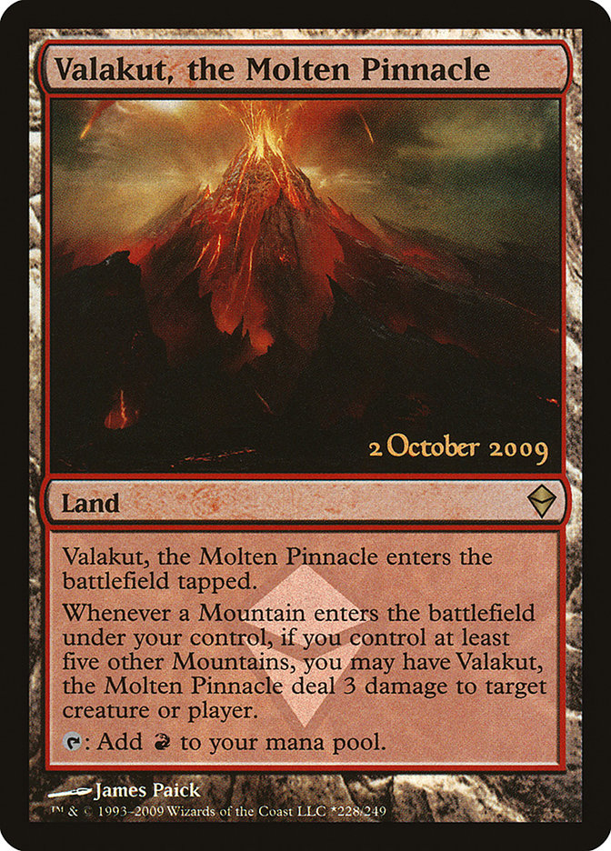 Valakut, the Molten Pinnacle [Zendikar Prerelease Promos] | Clutch Gaming