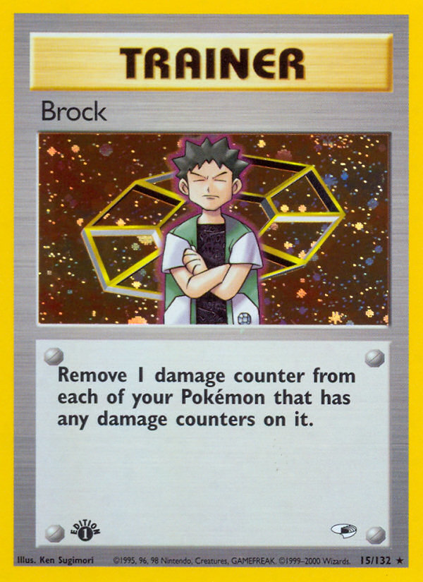 Brock (15/132) [Gym Heroes 1st Edition] | Clutch Gaming