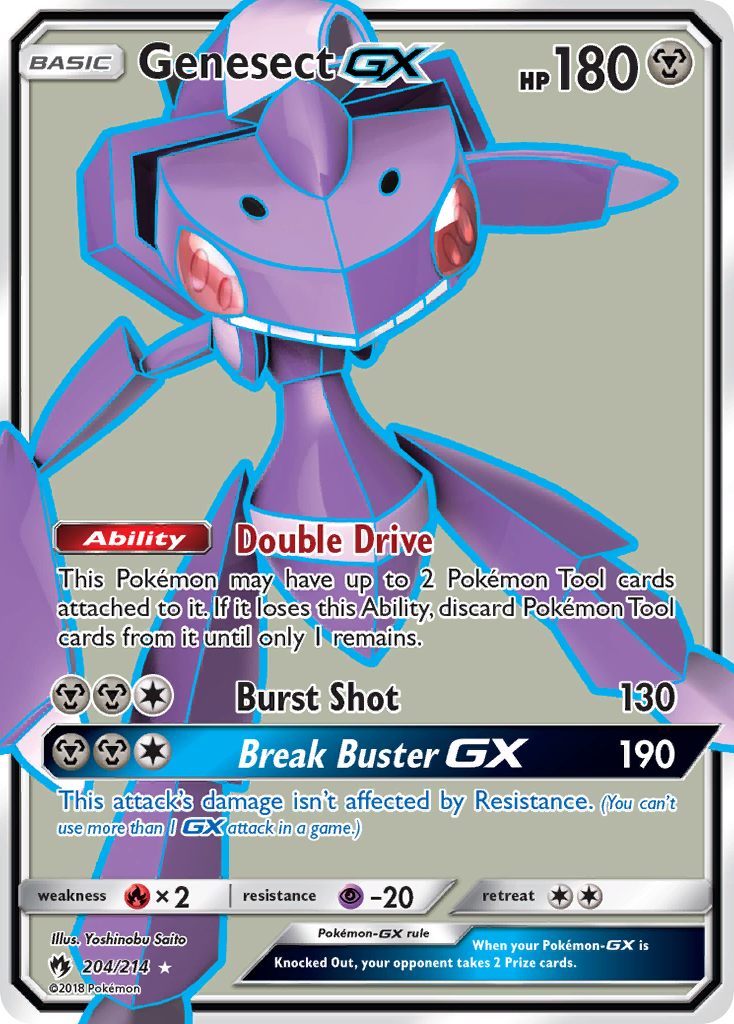 Genesect GX (204/214) [Sun & Moon: Lost Thunder] | Clutch Gaming