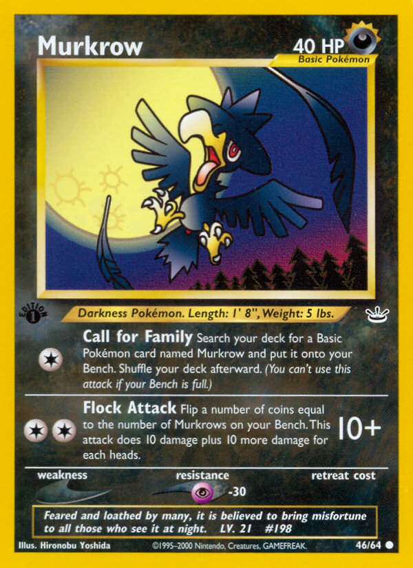 Murkrow (46/64) [Neo Revelation 1st Edition] | Clutch Gaming