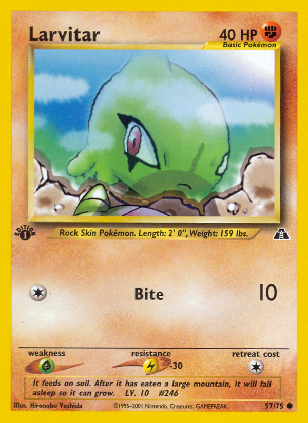 Larvitar (57/75) [Neo Discovery 1st Edition] | Clutch Gaming