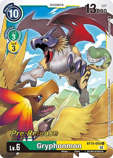 Gryphonmon [BT10-055] [Xros Encounter Pre-Release Cards] | Clutch Gaming