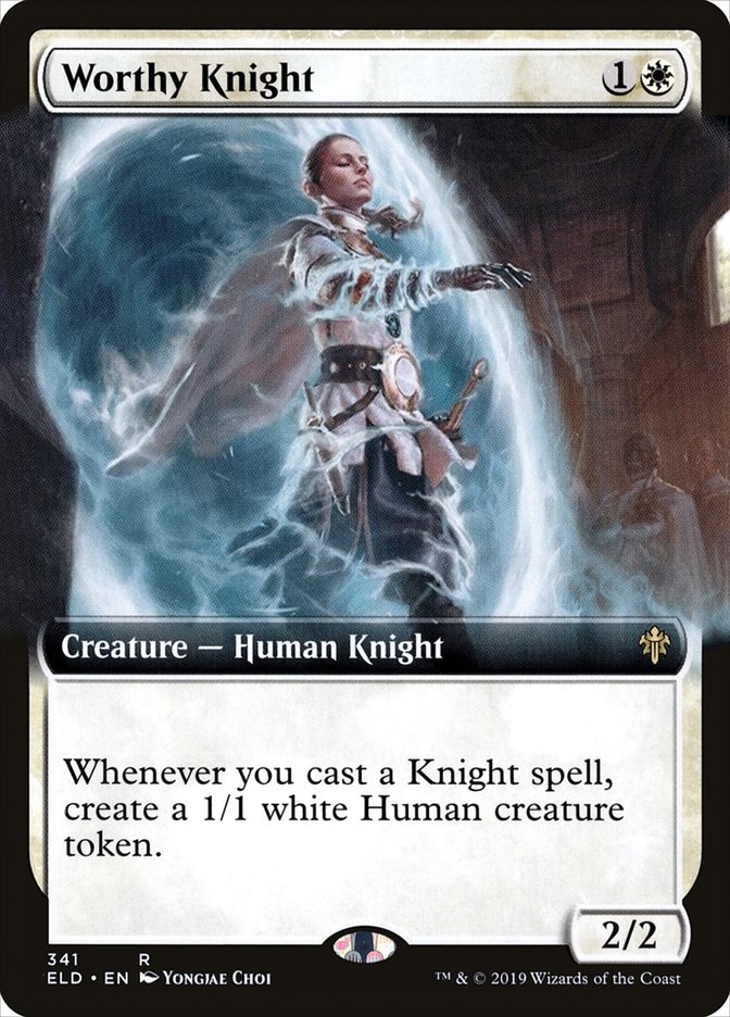 Worthy Knight (Extended Art) [Throne of Eldraine] | Clutch Gaming