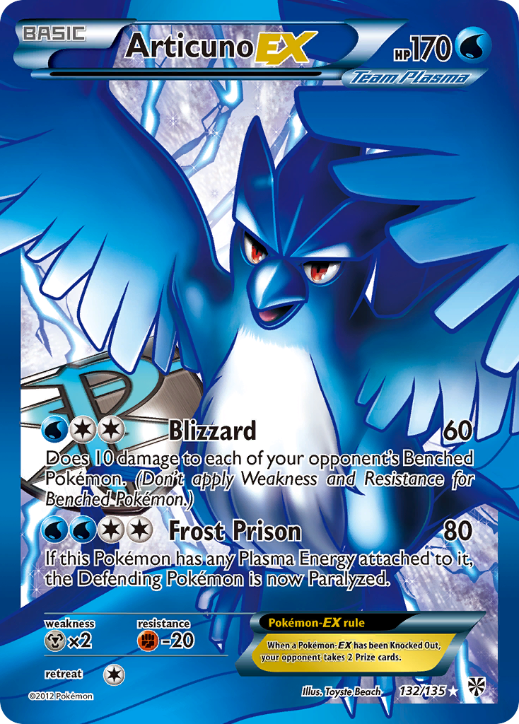 Articuno EX (132/135) [Black & White: Plasma Storm] | Clutch Gaming