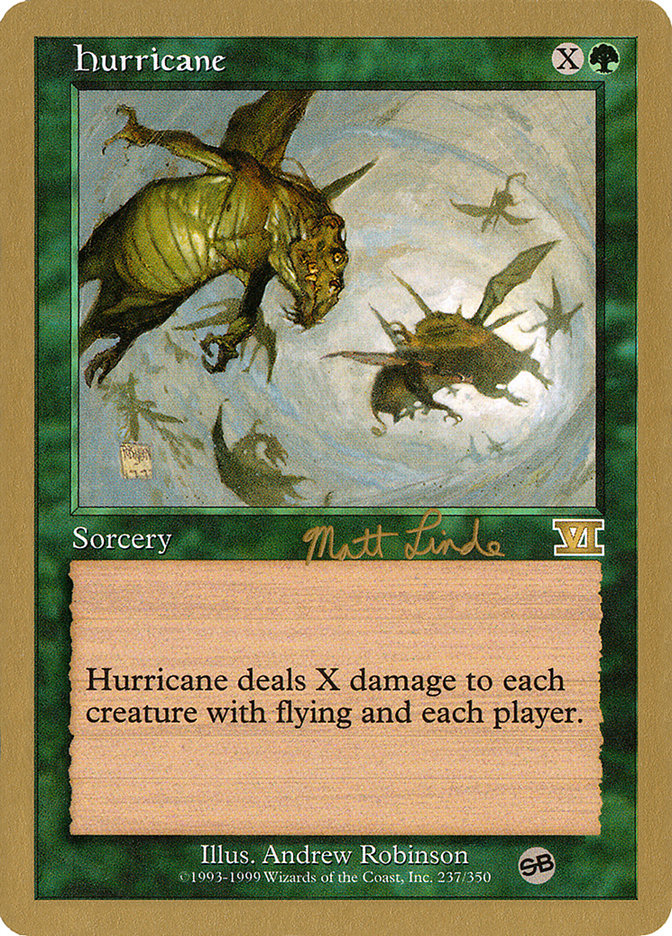 Hurricane (Matt Linde) (SB) [World Championship Decks 1999] | Clutch Gaming