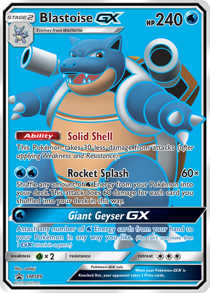 Blastoise GX (SM189) [Sun & Moon: Black Star Promos] | Clutch Gaming