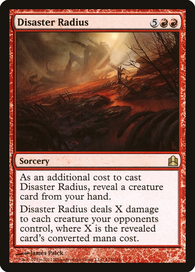 Disaster Radius [Commander 2011] | Clutch Gaming