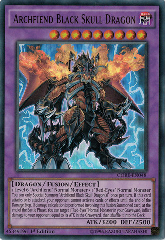 Archfiend Black Skull Dragon [CORE-EN048] Ultra Rare | Clutch Gaming