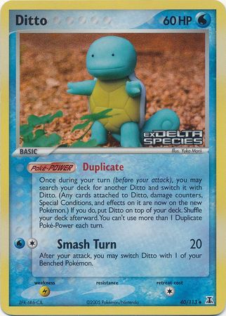 Ditto (40/113) (Stamped) [EX: Delta Species] | Clutch Gaming