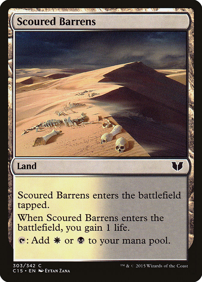 Scoured Barrens [Commander 2015] | Clutch Gaming