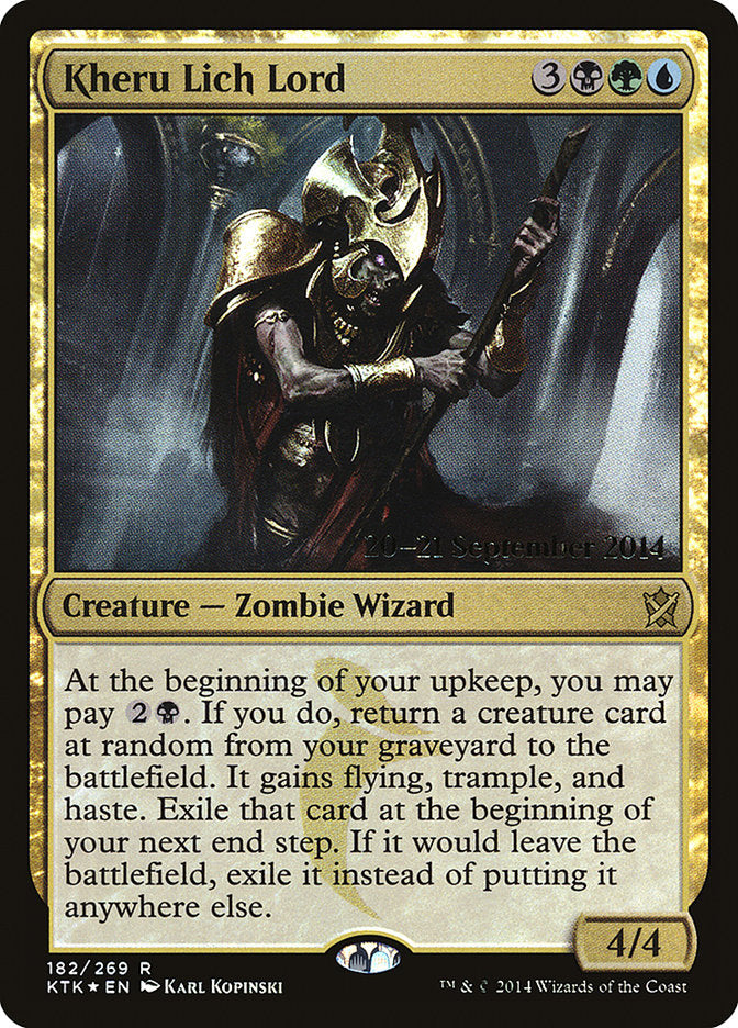 Kheru Lich Lord [Khans of Tarkir Prerelease Promos] | Clutch Gaming